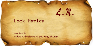 Lock Marica névjegykártya